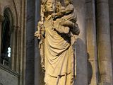 Paris 24 Notre Dame Inside 14C Statue Of Virgin Mary Holding the Christ Child 